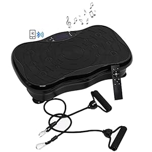 NEWERA-GYM-Vibration-Plate-Exercise-Machine-Mini-Fitness-Board-with-2-Resistance-Bands-Home-Training-Equipment-Platform-for-Lose-Fat-Weight-Loss-Improve-Flexibility-Circulation-Tone-Strengthen DAEYEGIM Plate Exercise Machine for Home Gym, Full Body Sculpting Machine for Home Weight Loss Equipment for Women Fat Burner Machine