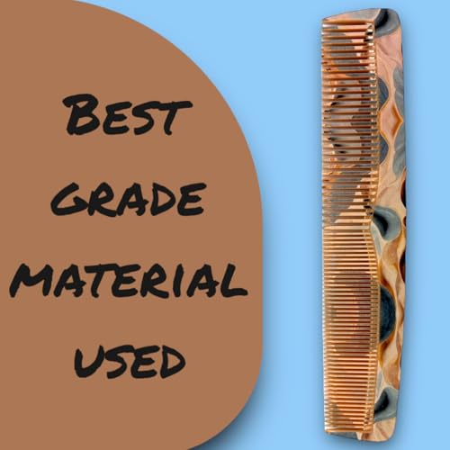 Image of Hair Comb for Men and Women - Set of 4Pcs Made with Virgin Quality Raw Material with Smooth Teeth for Healthy Hair, Detangling, Hairstyling Graduated Combs Set