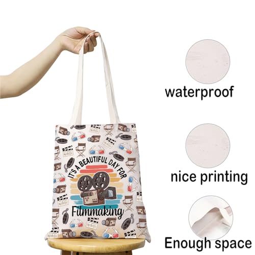 Bolso tote para directores de cine: 'Es un hermoso día para hacer cine' — regalo para cineastas y videógrafos miniatura 5