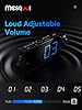 Digital Projection Alarm Clocks for Bedrooms - Large LED Display, 180° Rotatable Projector, 5-Level Dimmer,USB Charger,Battery Backup,Loud Dual Alarms for Kids Elderly,Heavy Sleepers,Snooze,12/24H,DST #4