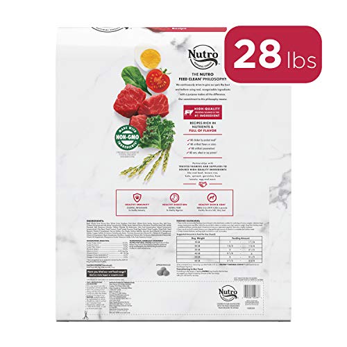 NUTRO NATURAL CHOICE Adult Dry Dog Food, Beef & Brown Rice Recipe Dog Kibble, 28 lb. Bag - Image 2