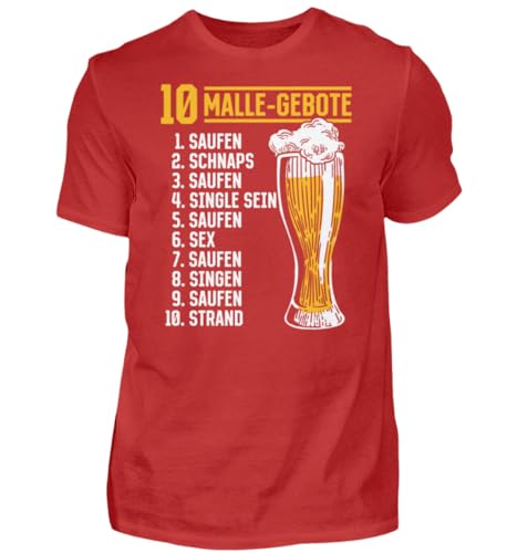 T-shirt Mallorca rouge XL idéal pour vos soirées bière et vacances d'été