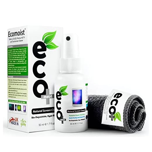 Ecomoist Limpiador de Pantalla 50 ml + Toalla de Microfibra Fina 20x20cm