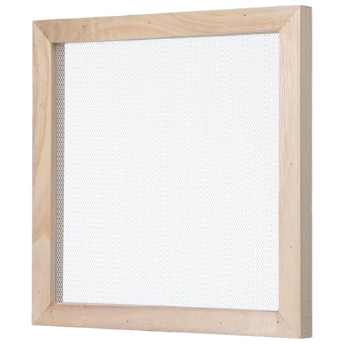 NUOBESTY Paper Making Frame: Wood Paper Making Frame for DIY Crafts - Traditional and Portable Papermaking Mold for Kids School Projects Papermaking Education