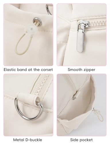 Duffle Bag for Travel Lightweight Carry on Weekender Duffel Bag Crossbody Bags for Women Water Resistant Beige3