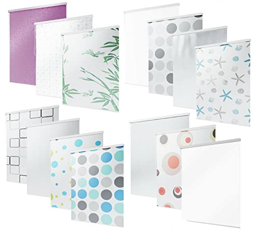 Duschrollo KS Handel 24 Halb-Kassetten in 4 Breiten und 9 Designs