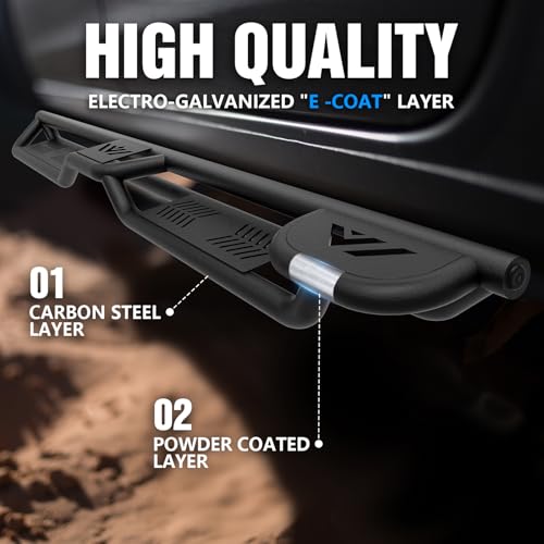 Estribos laterales para Ford Ranger Supercrew 2019-2025 miniatura 4