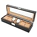 Boîte à Montres, Coffret à Montres En Bois Massif Homme/Femme, Présentoir à Montres Et Bijoux Avec 6 Compartiments Pour Organisateur Et Affichage