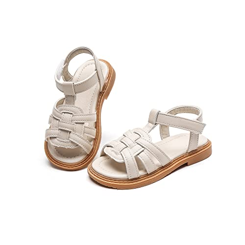 Image of Komfyea Girl Summer Cute Wrap Toe Toddler Soft Flower Flat Beach Sandal Shoes