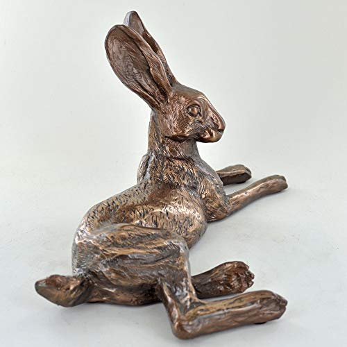 Harriet Glen Bluebell Hare Cold Cast Bronze Sculpture