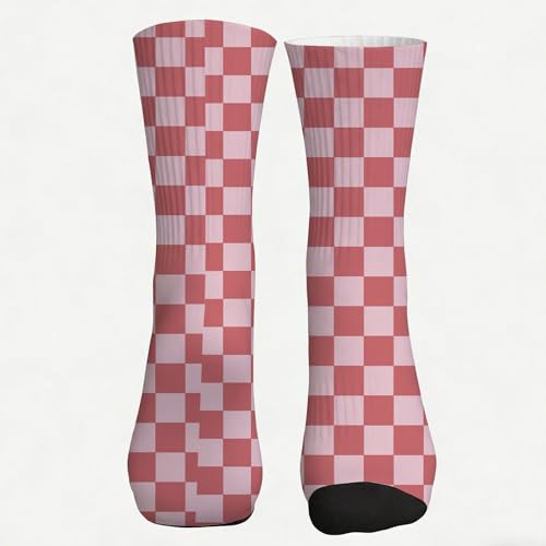 Image of Checkered Socks, Cute Socks for Women for Travel, Running, Daily