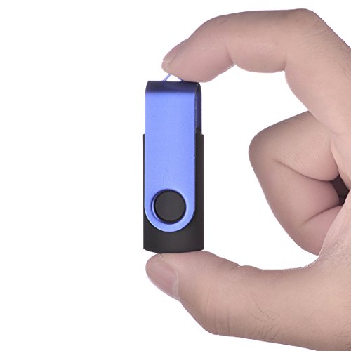 USB Stick 8GB 10 stück Speicherstick Einklappbarer USB 2.0 Transmemory Memory Stick (Blau) – Bild 7