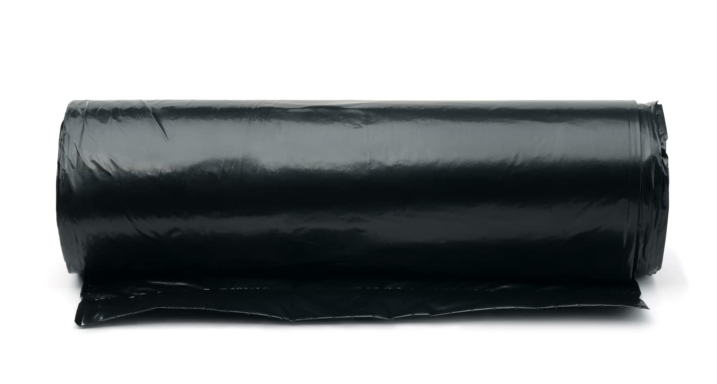 Areso Weed Supressant Membrane Roll 1x50 Meters, Black Plastic Weed Barrier Fabric without Holes