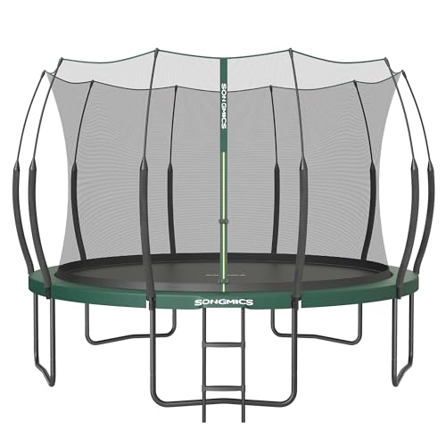 SONGMICS Federloses Trampolin Ø 366 cm, Trampolin Outdoor für Kinder,...