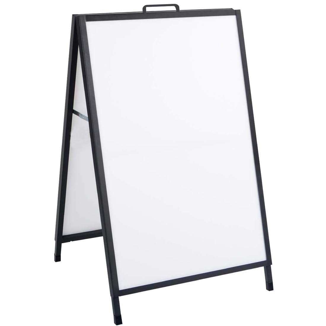 A-Frame Signboard 24”W x 36” H Double Sides 20lbs Heavy Duty with Carry Handle Metal Display Surface Board Dual Signage Stand for Storefront Sidewalk Curb