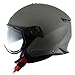 Astone Helmets MINISPORT-MTIL Minijet Sport - Casco de motocicleta, Gris Mate, L