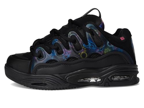 Osiris Men's D3 2001 Skate Shoe, Black/Pink/Holo, 104