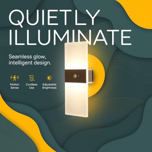 Luz nocturna de pared con sensor para pasillos y dormitorios con batería de 2000 mAh 6