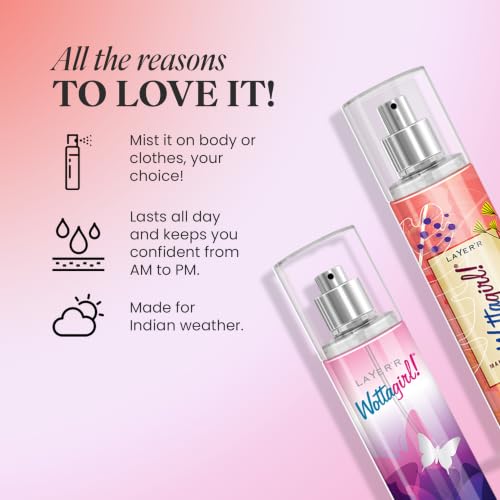 Image of Layer'r Wottagirl Amber Kiss & Mandarin Twist Body Splash, 60ml x 2