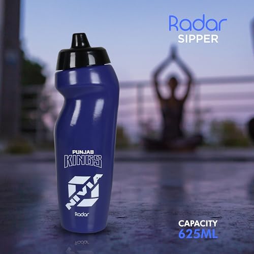 Image of Nivia X Punjab Kings Radar Sports Bottle - Special Edition, For Men & Women, Leak Proof & BPA Free, Capacity 625ml (Navy Blue)