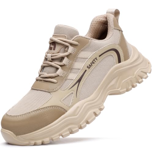 Image of Steel Toe Shoes for Men Women Lightweight Work Shoes Men Breathable Safety Shoe