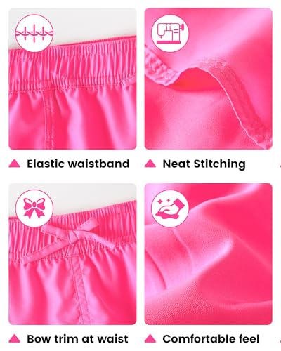 Angel season Girls Board Shorts UPF 50+ Quick Dry Swimsuit Shorts Kids Breathable Bathing Suit Shorts Size 7-143