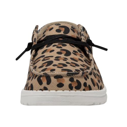 Image of HEYDUDE Women's Wendy Funk Cheetah Collage Size 7 | Womena€s Shoes | Womena€s Lace Up Loafers | Comfortable & Light-Weight
