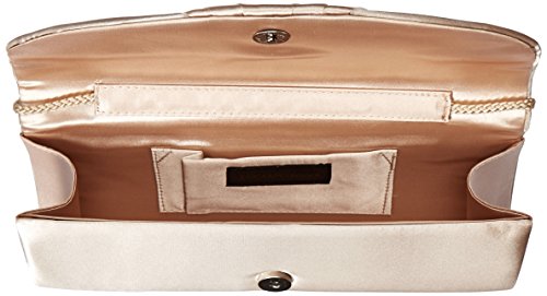 Jessica Mcclintock Womens Angel Satin Tuxedo Flap Clutch Evening Handbag, Champagne, One Size Us #TOP4
