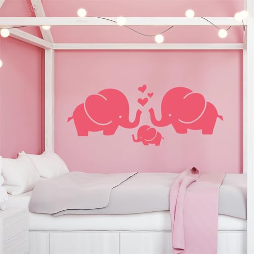 Vinilo Decorativo Infantil Elefante Rosa para Pared miniatura 3