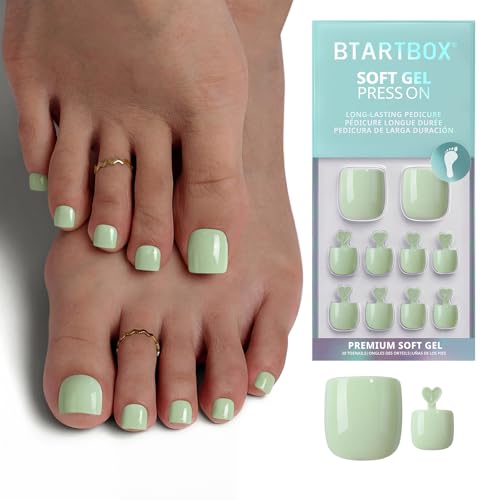 BTArtbox Press On Toenails Slow Walk
