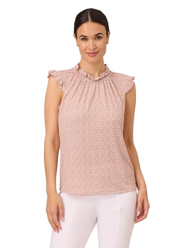 Image of Adrianna Papell Women's Ruffle Mock Neck Tank