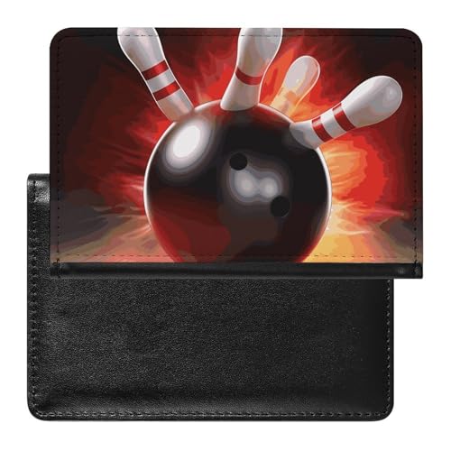 Porte-passeport de bowling pour voyage d'affaires, étui de protection unisexe