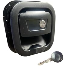 Slam-Latch Invis-Hold Keyed Storage Door Latch RV Camper Motorhome Van Black