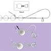 The Beadsmith French Wire Silver Color Size Fine (.7mm Diameter) 14 Inches, Bullion, Gimp Use to Conceal Beading Wire Next to Crimps and Clasps