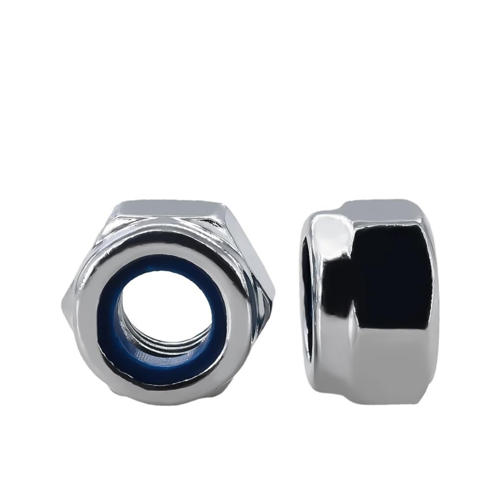 Écrou de verrouillage hexagonal nylon M8 insert autobloquant acier inoxydable 304 - 2