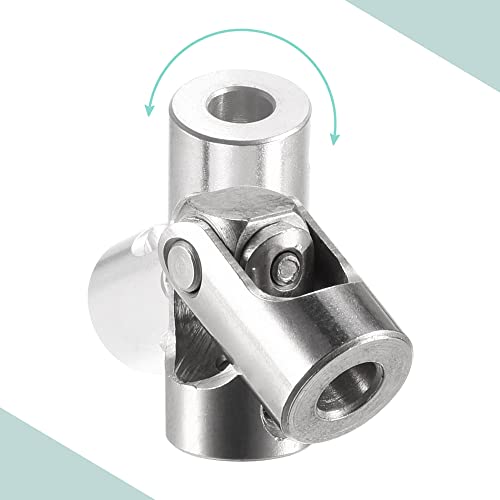 sourcing map 4 Stück Drehbare Kreuzgelenk Wellenkupplung 3mm bis 4mm Innendurchm. L23 x D9 mit Schrauben und Schraubenschlüssel für RC Modell