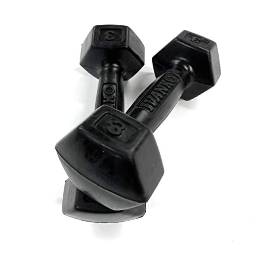 Ivanko Rubber Dumbbell, 3 Lbs (Pair) #TOP1