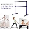 GOFLAME-Ballet-Barre-Portable-Double-Freestanding-Ballet-Barre-Adjustable-Heavy-Duty-Dancing-Stretching-Ballet-for-HomeDance-Barre-Fitness-Ballet-Bar GOFLAME Ballet Barre Portable Double, 4FT Freestanding Ballet Barre Adjustable, Heavy Duty Dancing Stretching Ballet Bar for Home, Dance Barre, Fitness Ballet Bar (Purple)