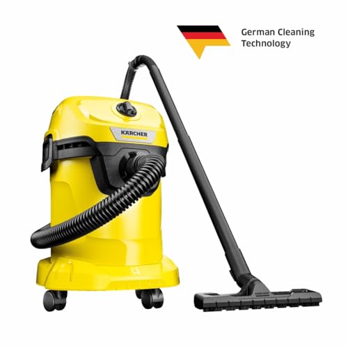 Kärcher Wet/dry WD 3V-17/4/20 wet and dry vacuum cleaner, Blower function, 1000 W, 17 l polypropylene tank, 2 m suction hose, cartridge filter included, floor and slot nozzle