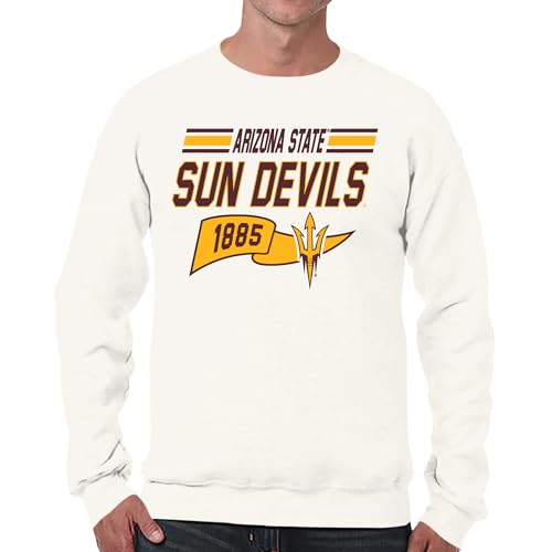 Campus Colors NCAA Adult Unisex Varsity Club Pennant Crewneck Fleece