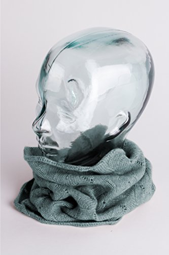 Love Cashmere Women's 100% Cashmere Infinity Scarf Snood - Light Gray - made in Scotland RRP $1502