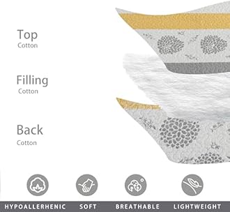 Homzard King Size Comforter Set,Floral King Size Quilt Set,Yellow Gray White All Cotton Quilted Bedspread,Striped Flower Pattern Bedding Set,Lightweight Paisley 3 Piece,All Seasons