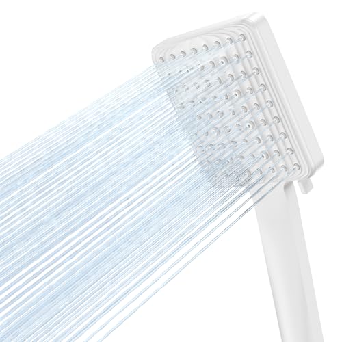 VOXON Duschkopf Regendusche, Handbrause Duschbrause Groß, Duschkopf Wassersparend Hochdruck, Einhand-Einstellung, Brausekopf mit 6 Strahlarten (Ohne Schlauch)