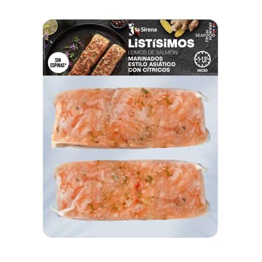 La Sirena Lomos Salmón estilo asiático pack 250gr (Congelado)