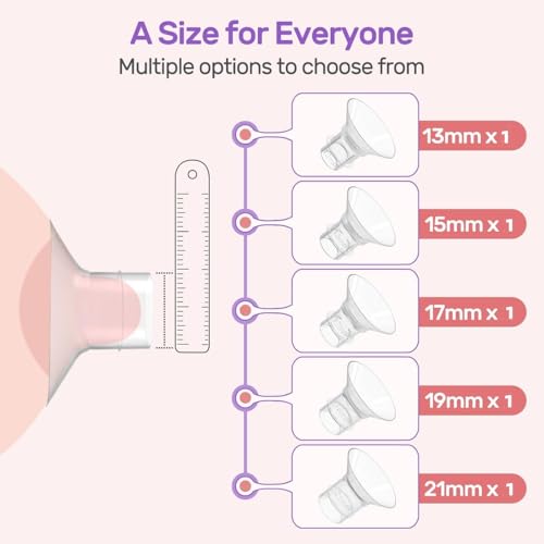 Image of Breast Pump Accessories,Breast Shields, 24mm Shields /Flanges,Insert for Breast Pump Replacement Accessories,5pcs 13mm /15mm /17mm /19mm /21mm