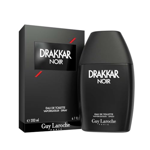 Guy Laroche Drakkar Noir - Agua de colonia con atomizador perfumes para hombre, 200 ml