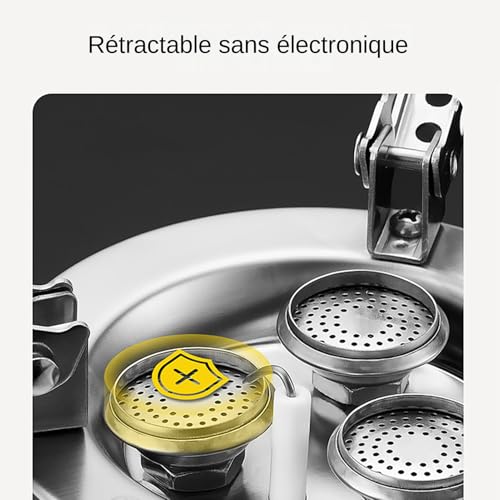 Contrôle précis de la chaleur pour ce brûleur 6800W - 5