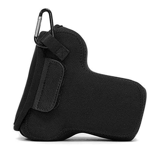 MegaGear MG579 Ultra Light Neoprene Camera Case compatible with Fujifilm X-T30 MII, X-T30, X-T20 (16-50mm / 18-55mm Lenses), X-T10 - Black - Thumbnail 5