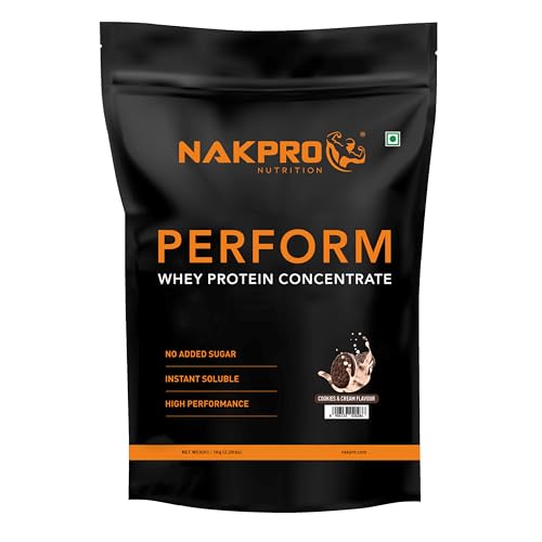NAKPRO Perform Whey Protein Concentrate 1kg Cookies&Cream | 24g P...