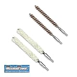 MaximalPower™ Gun Cleaning Jag Bronze Brush Plus Cotton Mop Brush Combo Pack for 8-22 Thread, FN...